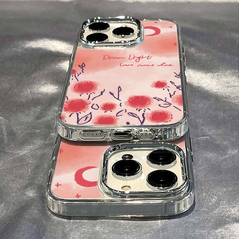 ✅Ốp Điện Thoại Dẻo Họa Tiết Hoa Hồng / Mặt Trăng Thời Trang Chống Sốc Cho Iphone127In 11 814pro 13 plus