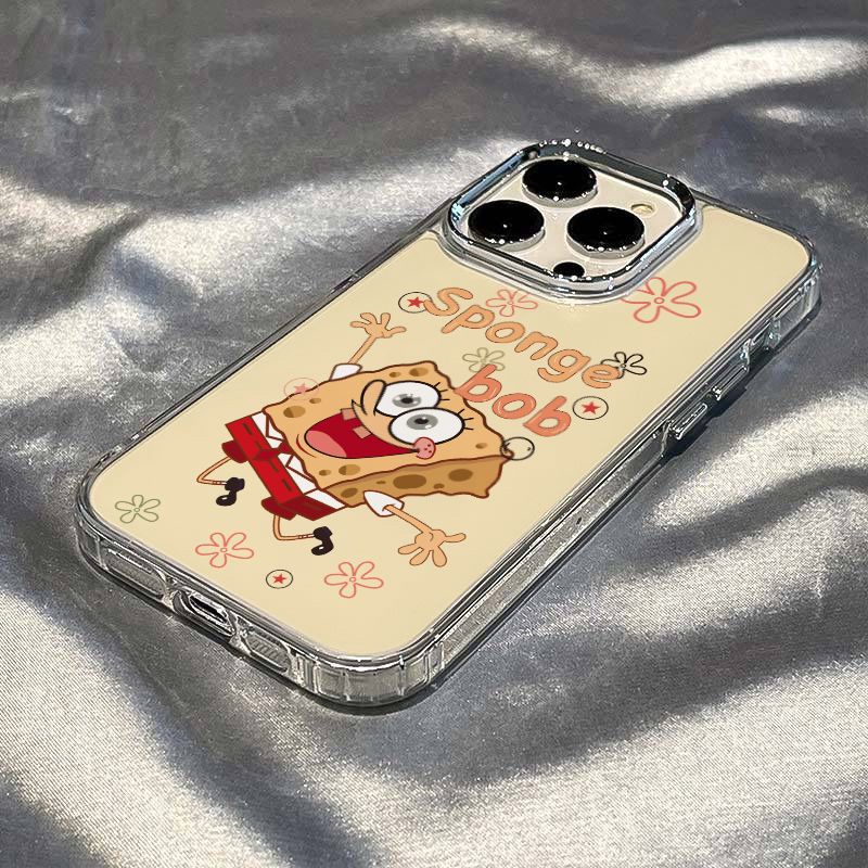 ✅Ốp Điện Thoại Dẻo Họa Tiết Hoạt Hình SpongeBob Chống Sốc Cho iPhone12 11ins Style 8 7HCB 13 14pro7 plus
