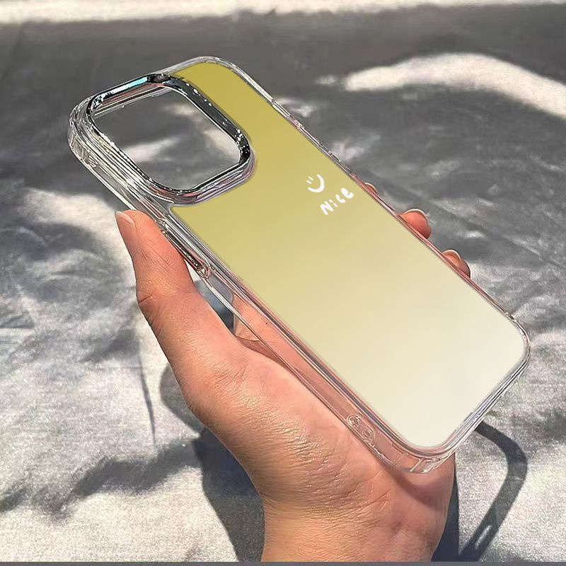 ✅Ốp Điện Thoại Mềm Chống Sốc Họa Tiết Mặt Cười Màu Gradient 11max7 13In 14pro 12 8plus Z7KP