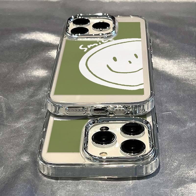 ✅Ốp Điện Thoại Mềm Chống Sốc Họa Tiết Mặt Cười Đơn Giản Cho Apple Iphone 7 12 14 Pro 11 Plus 138 5Mv