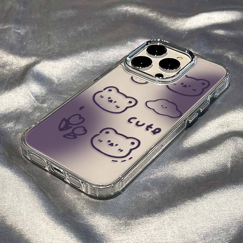 ✅Ốp Điện Thoại Mềm Chống Sốc In Hình Gấu Tulip Cho Iphone 14pro7 max 11Plus 12 / 138 Xj1