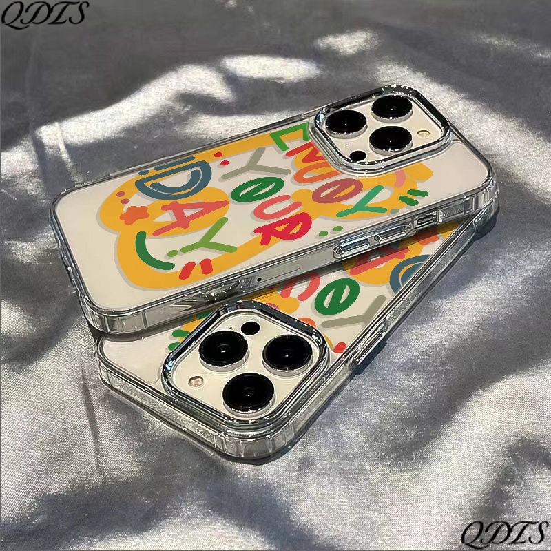 ✅Ốp Điện Thoại Mềm Chống Sốc In Chữ Tiếng Anh Đơn Giản Cho Iphone 14promax / Apple iPhone12813plus 7 11ins