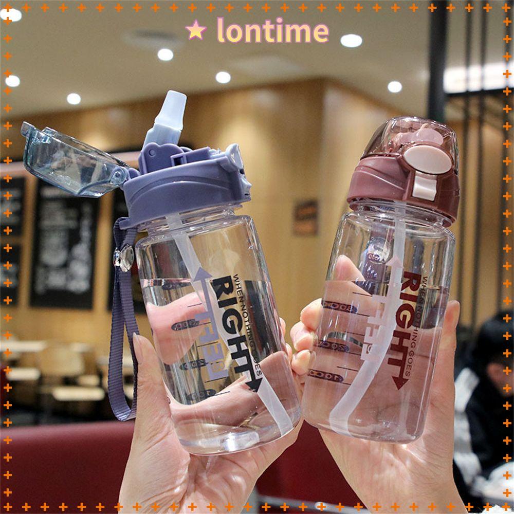 Bình Nước Thể Thao LONTIME 550ml Kèm Ống Hút