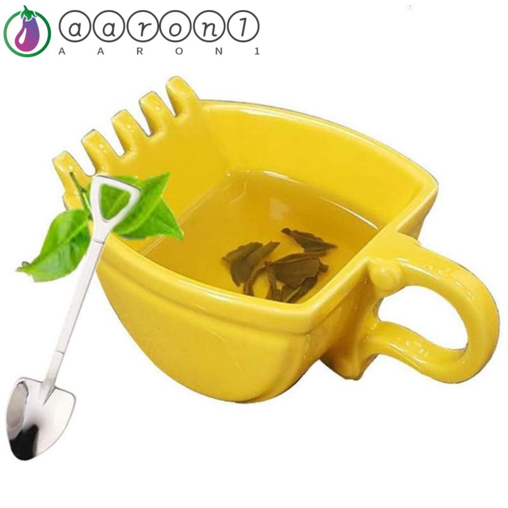 Aaron1 Cốc Nhựa Uống Trà / Cà Phê Kiểu Dáng Vui Nhộn Sáng Tạo