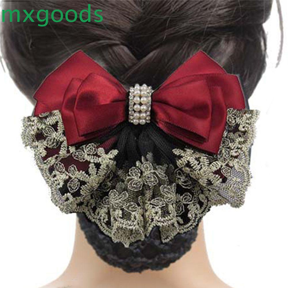 Kẹp Tóc Nơ Ren Hoa Xinh Xắn Dành Cho Nữ