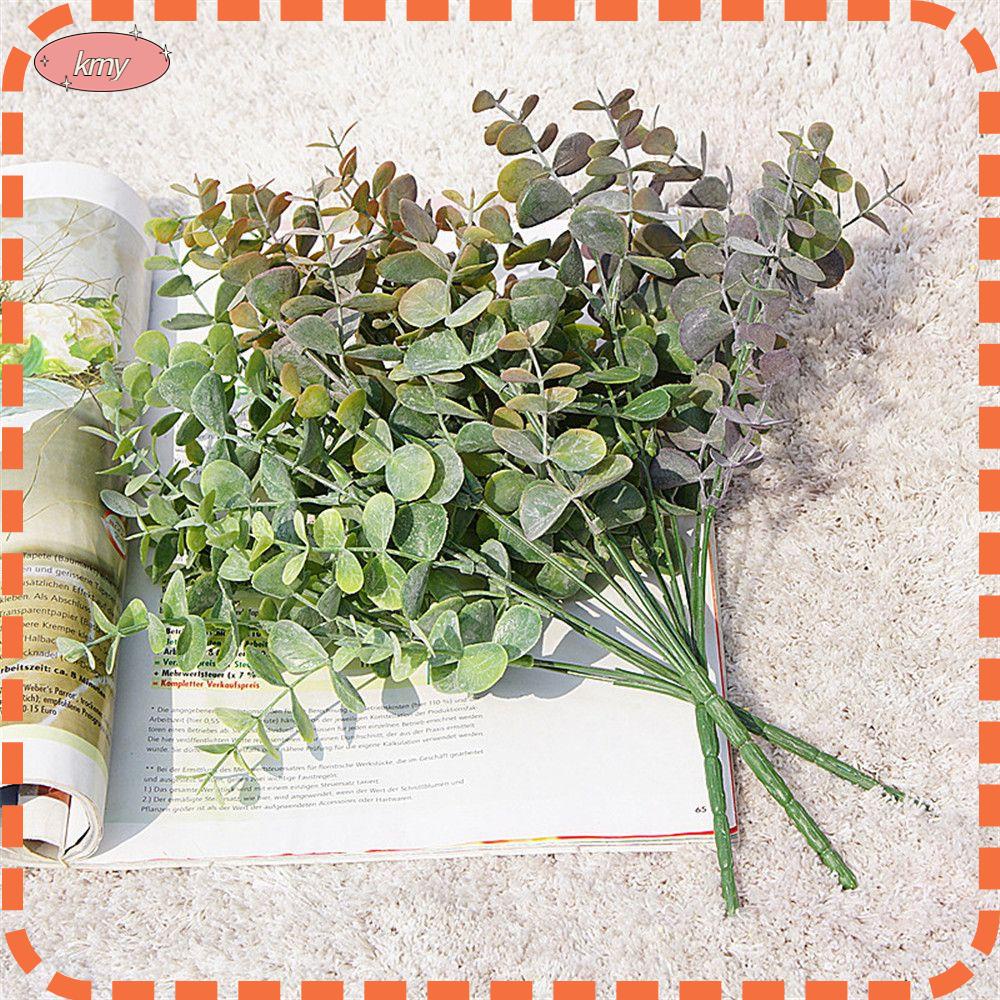 Nhánh Cây Bạch Đàn Nhân Tạo Bằng Lụa Nhiều Màu Sắc Trang Trí Nhà Cửa