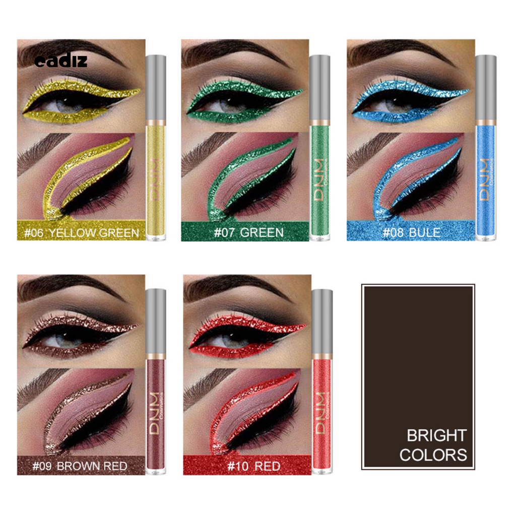 Set 10 Bút Kẻ Mắt Dạng Lỏng Chống Nước Lâu Trôi Tiện Dụng