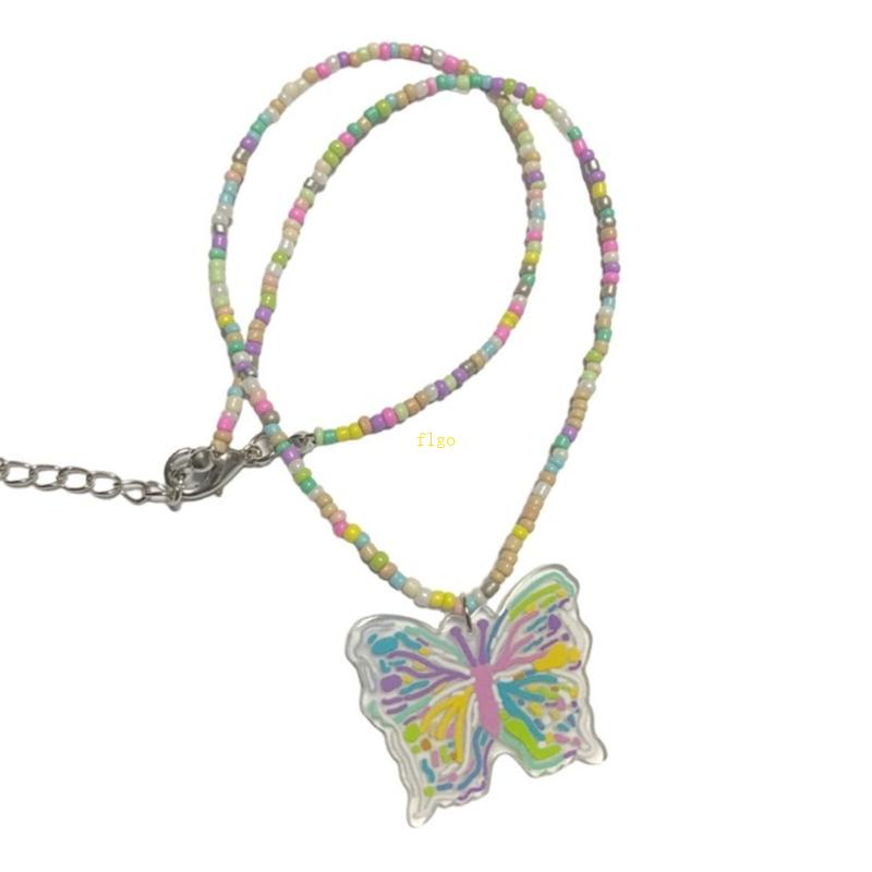 Vòng Cổ Choker Y2K Xỏ Hạt Acrylic Nhiều Màu Thời Trang Cho Nữ