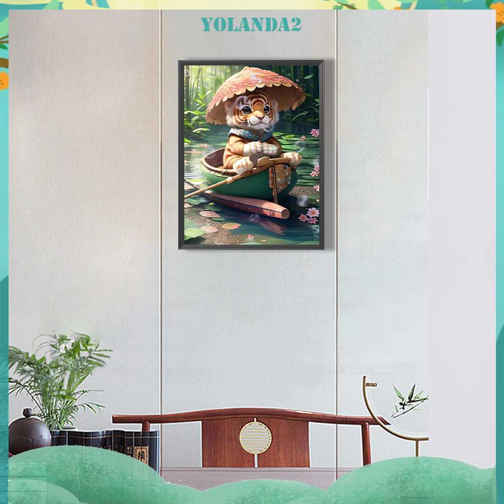 Tranh Đính Đá Kim Cương Toàn Bộ 5D DIY Hình Vẽ Hổ