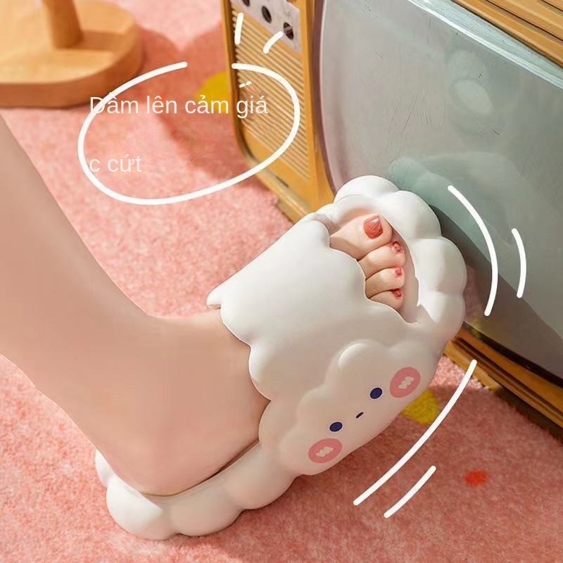 Dép Đi Trong Nhà Đế Dày Chống Trượt Thời Trang Mùa Hè Dễ Thương Cho Nữ