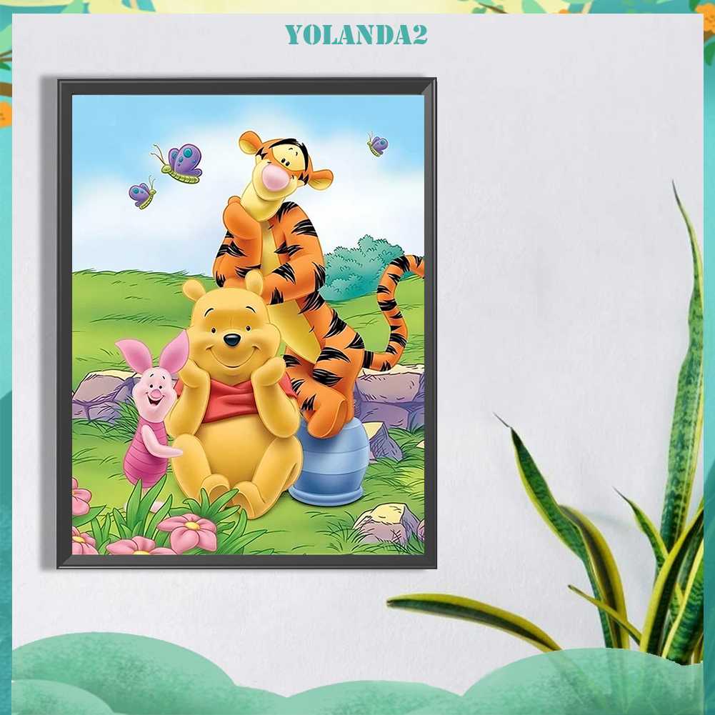 Bộ Tranh Đính Đá 5D Họa Tiết Hoạt Hình Độc Đáo DIY Dùng Trang Trí Nhà Cửa