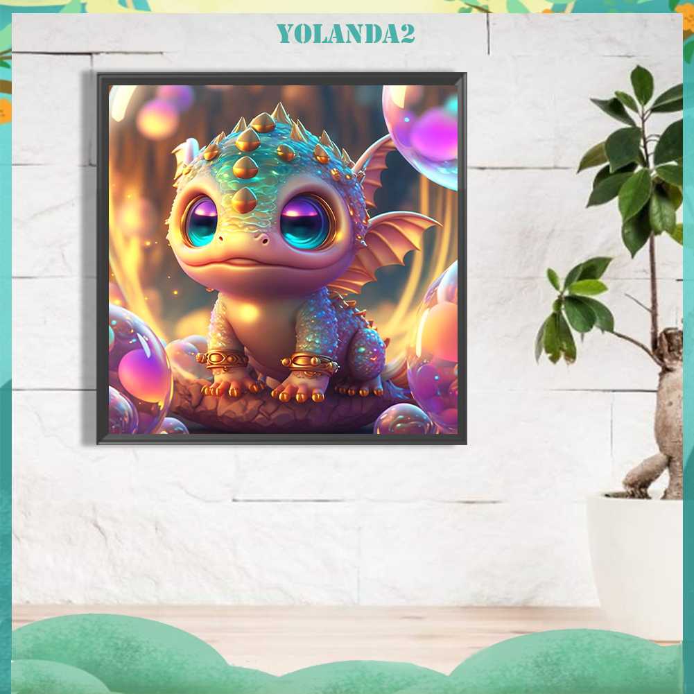 Tranh Đính Đá Kim Cương Toàn Bộ 5D DIY Hình Vẽ Khủng Long