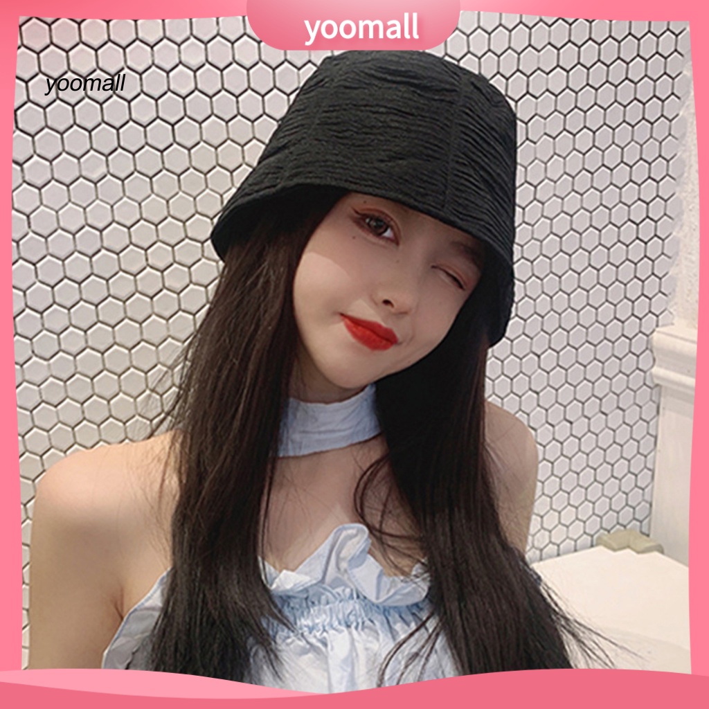 Mũ Rộng Vành Chống Nắng / Tia UV Chất Liệu Chiffon Gọn Nhẹ Chống Mài Mòn Thời Trang Mùa Hè Cho Nữ