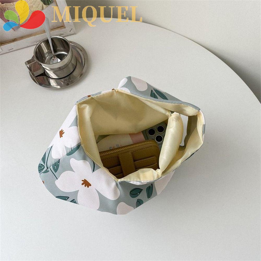 Túi Xách Tay Bằng Nylon Họa Tiết Hoa Lá Thanh Lịch Dành Cho Nữ