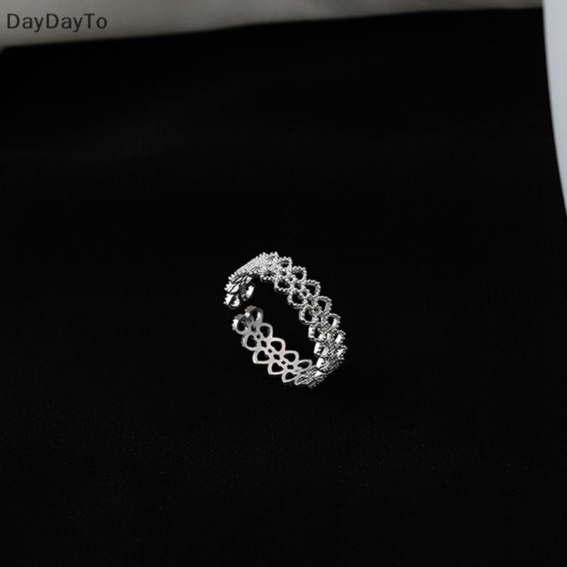 Nhẫn Hở Họa Tiết Trái Tim Phối Ren Thời Trang Cho Nữ