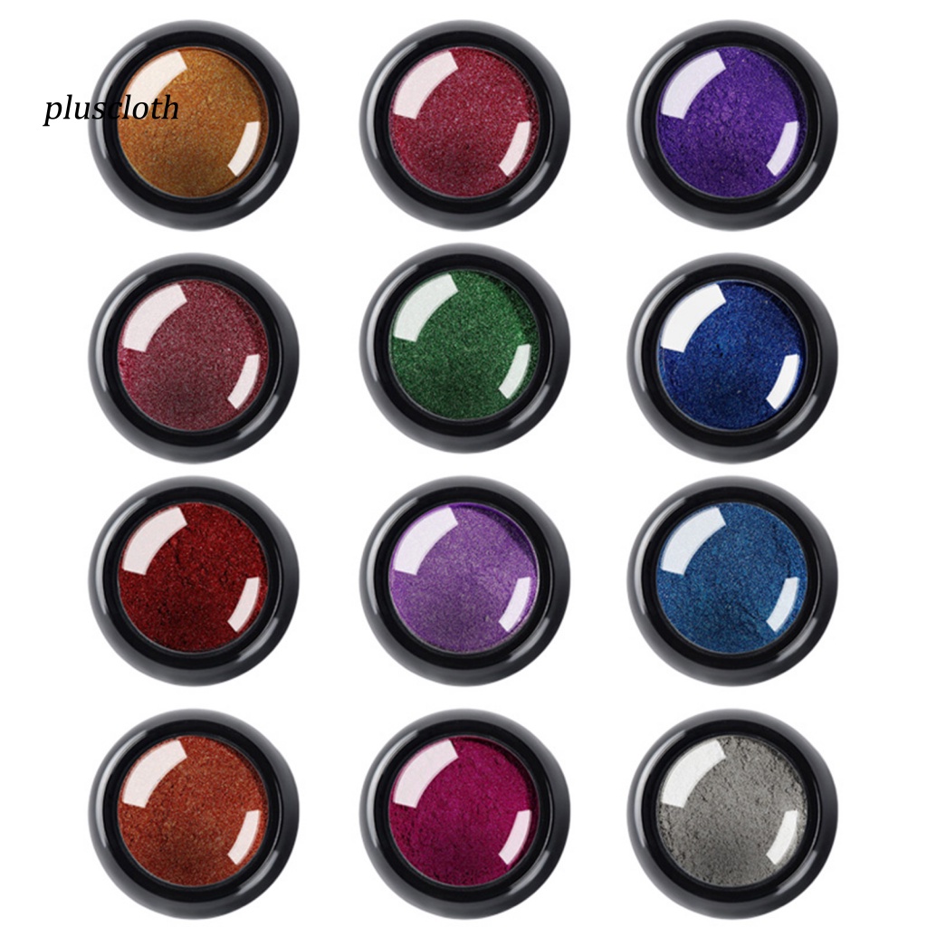 1 Bột Nhũ Kim Tuyến Trang Trí Móng Tay An Toàn Không Phai Màu Lâu Trôi 4 Phong Cách