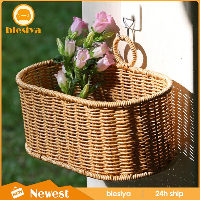 [Blesiya] Giỏ Xách Tay Treo Tường Trang Trí Nông Trại Đơn Giản