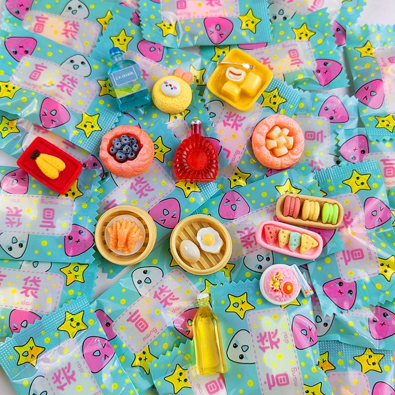 Đồ Chơi Mô Hình Bánh Quy / Thức Ăn Mini Bằng Nhựa Độc Đáo Cho Bé diy