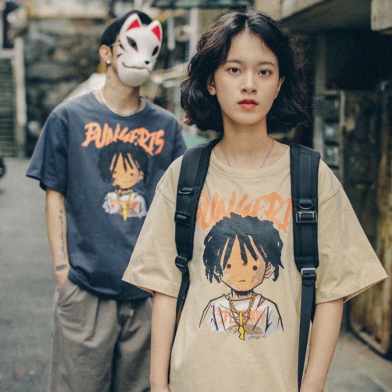 Áo Thun Tay Ngắn Cổ Tròn Dáng Rộng Thời Trang Mùa Hè Phong Cách Mới Cho Nam