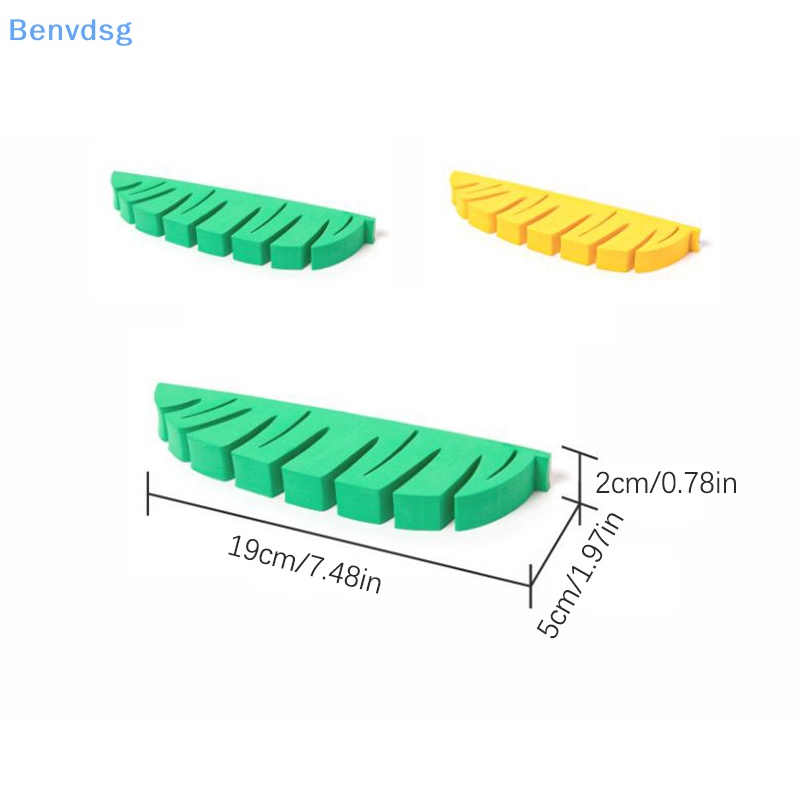 Giá Đỡ Cọ Trang Điểm Bằng EVA Hình Chiếc Lá Tiện Dụng