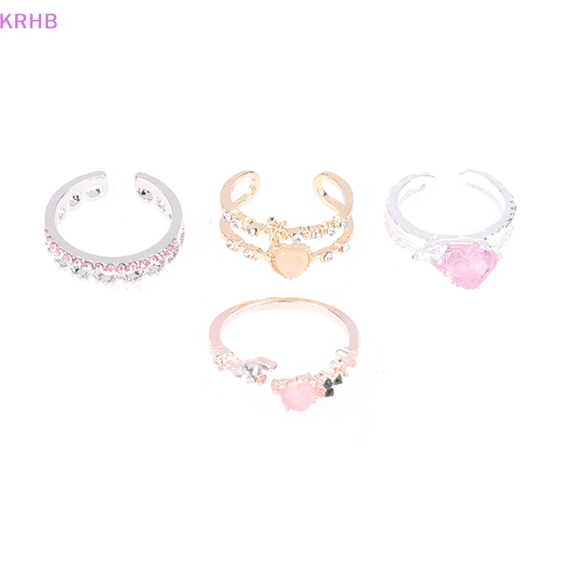 Nhẫn Hở Hình Trái Tim Phong Cách Gothic Punk Thời Trang Cho Nữ Mới