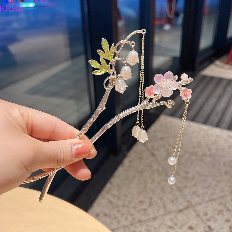 Trâm Cài Tóc Tua Rua Bằng Kim Loại Phong Cách Trung Hoa Cổ Điển Dành Cho Nữ Mới