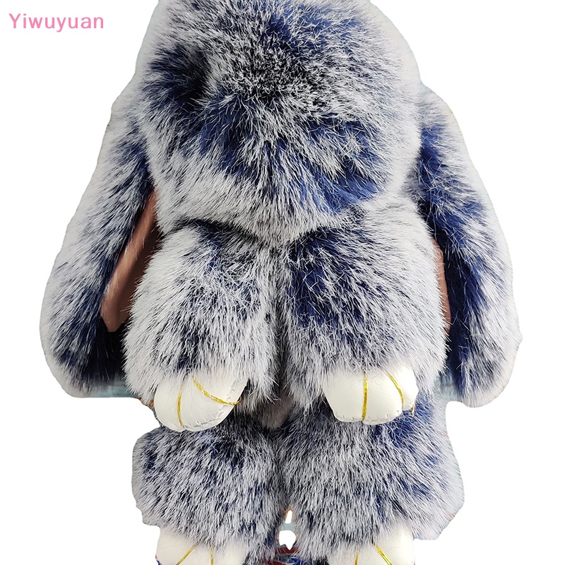 < Yiwuyuan > Móc Khóa Thỏ Lông Xù Nữ Tính Mới