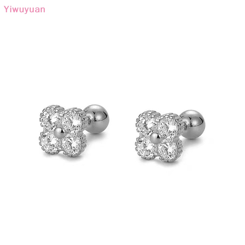 1 Đôi Khuyên Tai Xoắn Ốc Đính Đá Zircon Mới