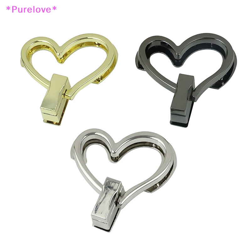 Khóa Kim Loại Hình Trái Tim Dành Cho Túi Xách Cầm Tay Thời Trang Mới