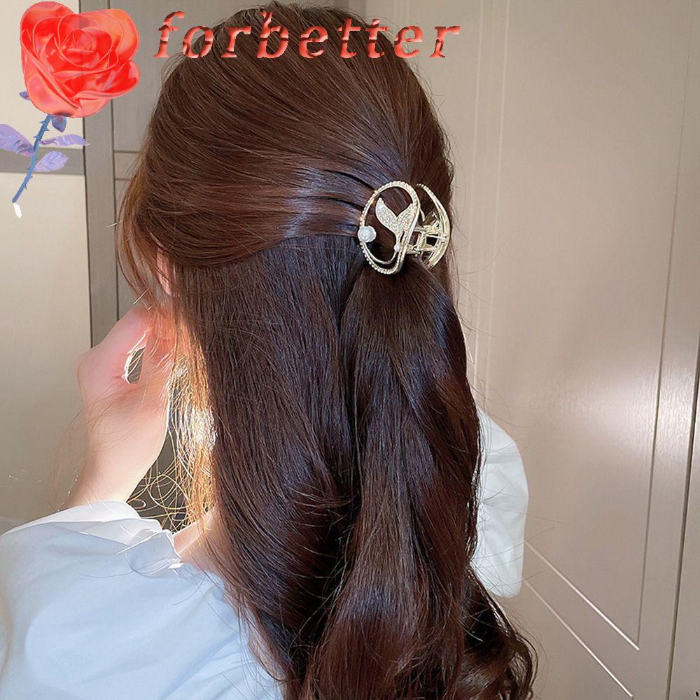 Kẹp Tóc Hình Cá Mập / Bông Hoa / Bươm Bướm Bằng Hợp Kim Phong Cách Hàn Quốc Tinh Tế