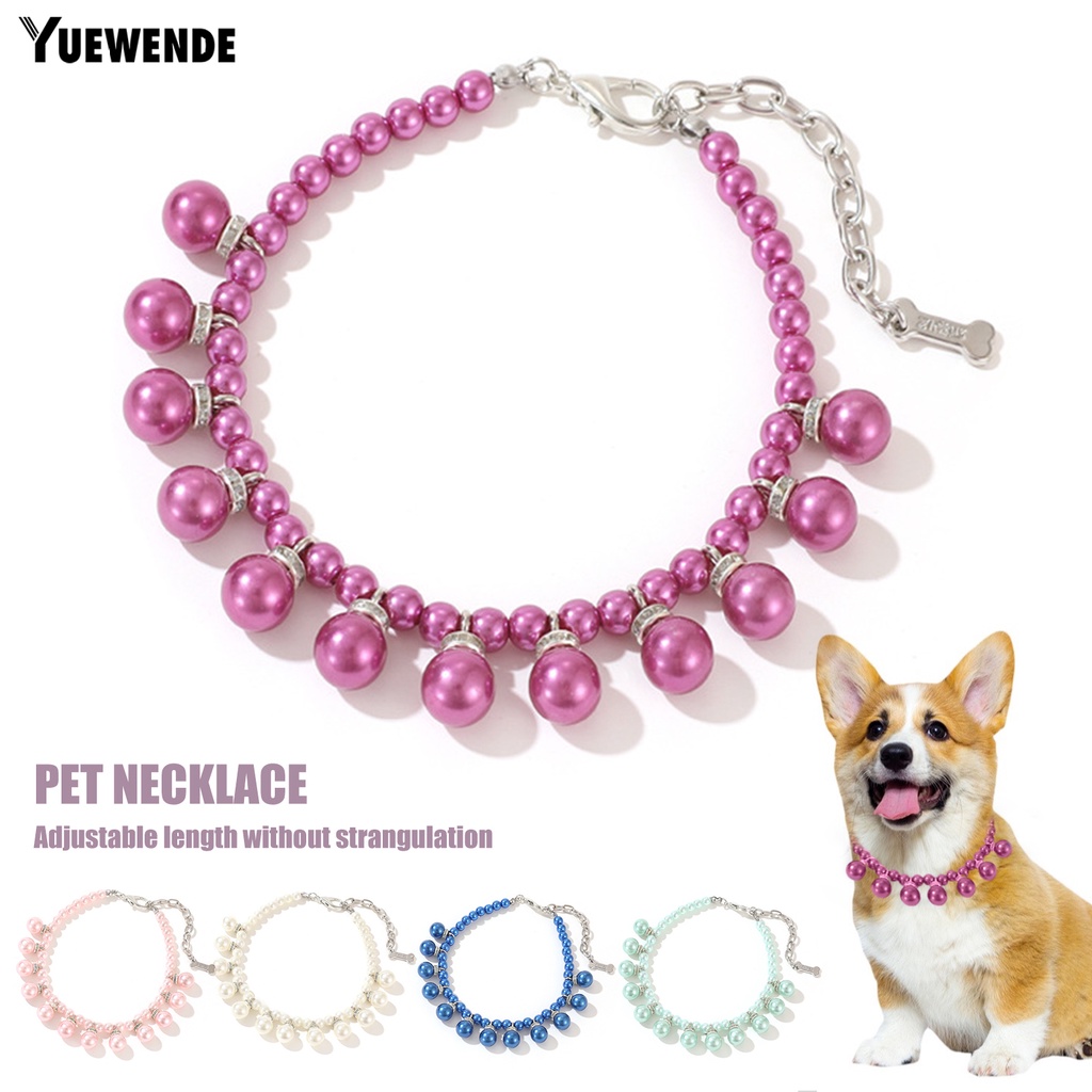 Yq.e Vòng Cổ Mặt Màu Sắc Tươi Sáng Không Phai Màu Có Mặt Dây Chuyền Dành Cho Thú Cưng
