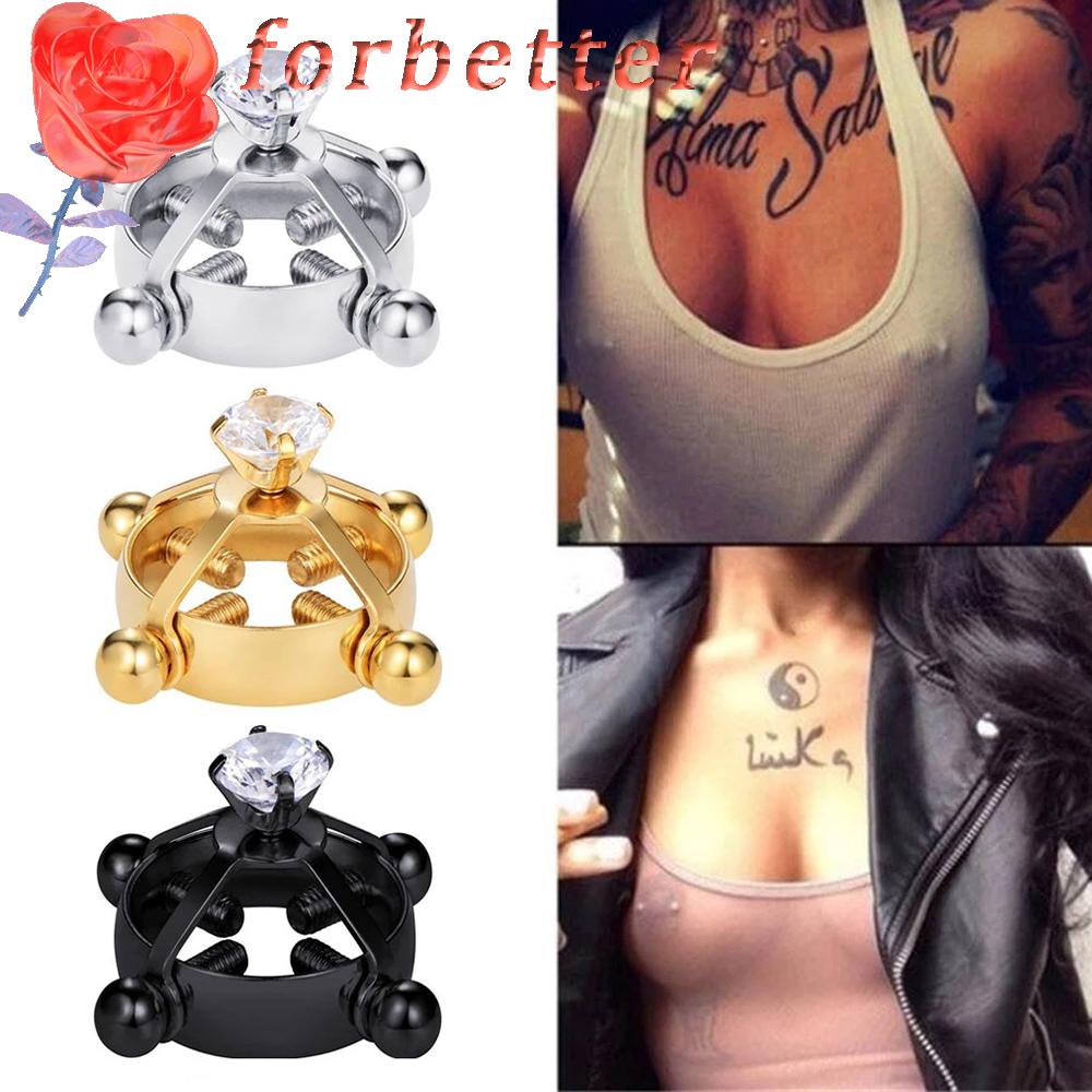 Vòng Đệm Ngực Tròn Bằng Thép Không Gỉ Quyến Rũ Cho Nữ