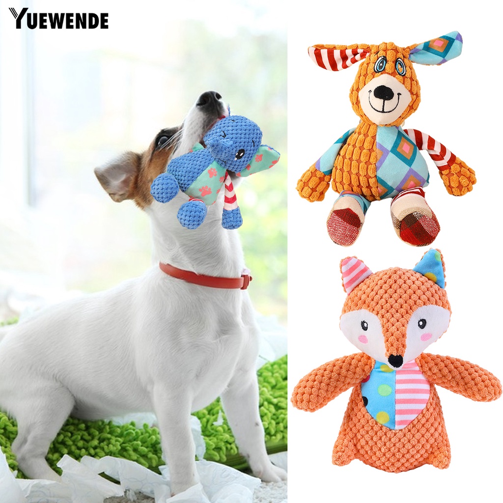 Yq.e Đồ Chơi Phát Ra Âm Thanh Hình Cáo Hoạt Hình Tinh Tế Chống Cắn Răng Cho Thú Cưng