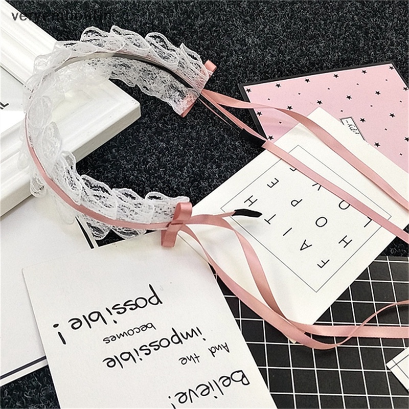 Băng Đô Cài Tóc Vải Bông Mềm Mại Đính Nơ Tai Thỏ Có Thể Tháo Rời Phong Cách Lolita Đáng Yêu Cho Bé Gái