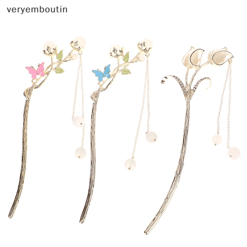 Kẹp Tóc Đuôi Ngựa Hình Bướm Đính Pha Lê Thời Trang Dành Cho Nữ