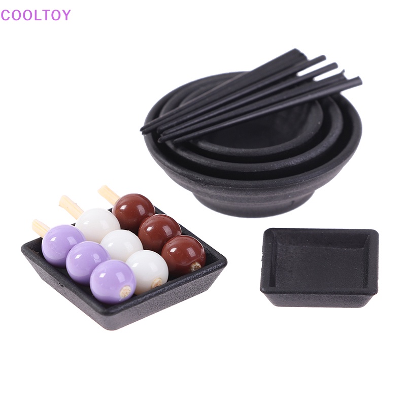 Bộ Chén Ramen Và Cá Mini Tỉ Lệ 1 / 12 Trang Trí Nhà Búp Bê