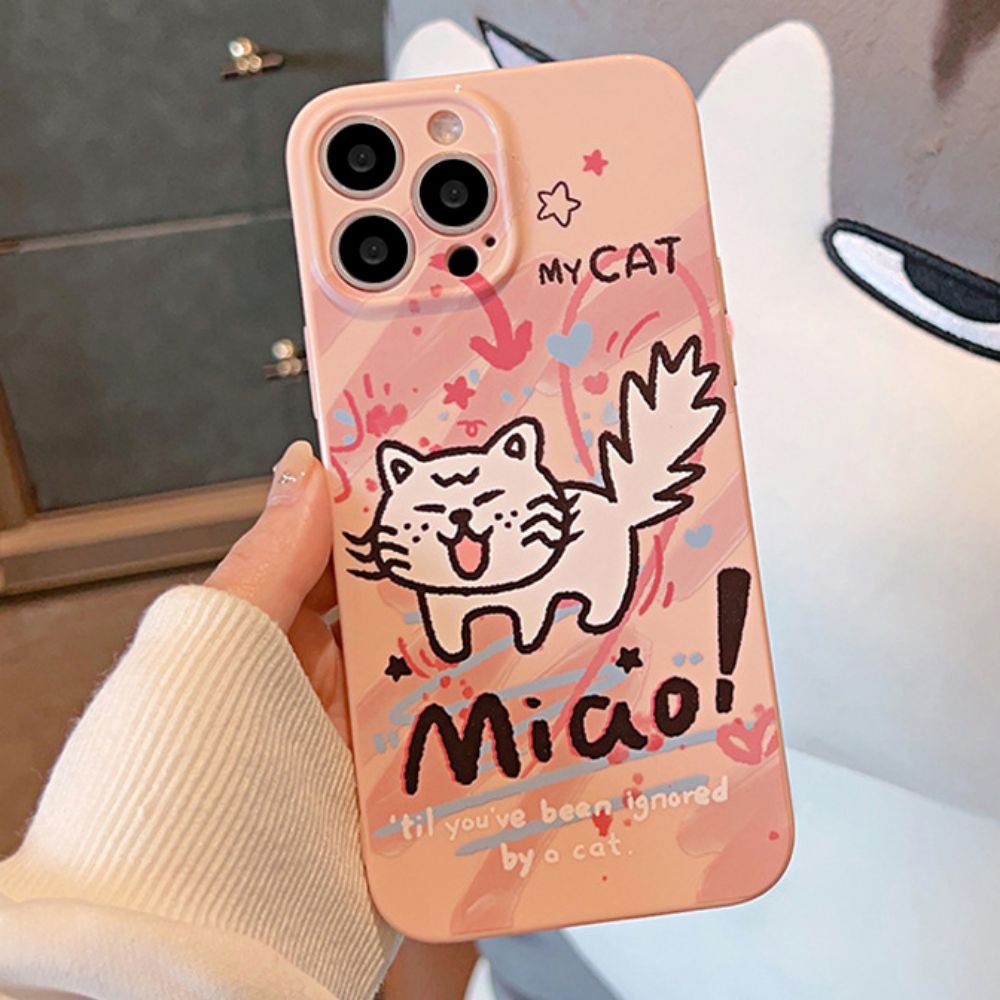 Ốp Điện Thoại TPU Mềm Chống Sốc / Dấu Vân Tay In Họa Tiết Graffiti Dễ Thương Dành Cho IPhone 11 14 13 12 Pro Max