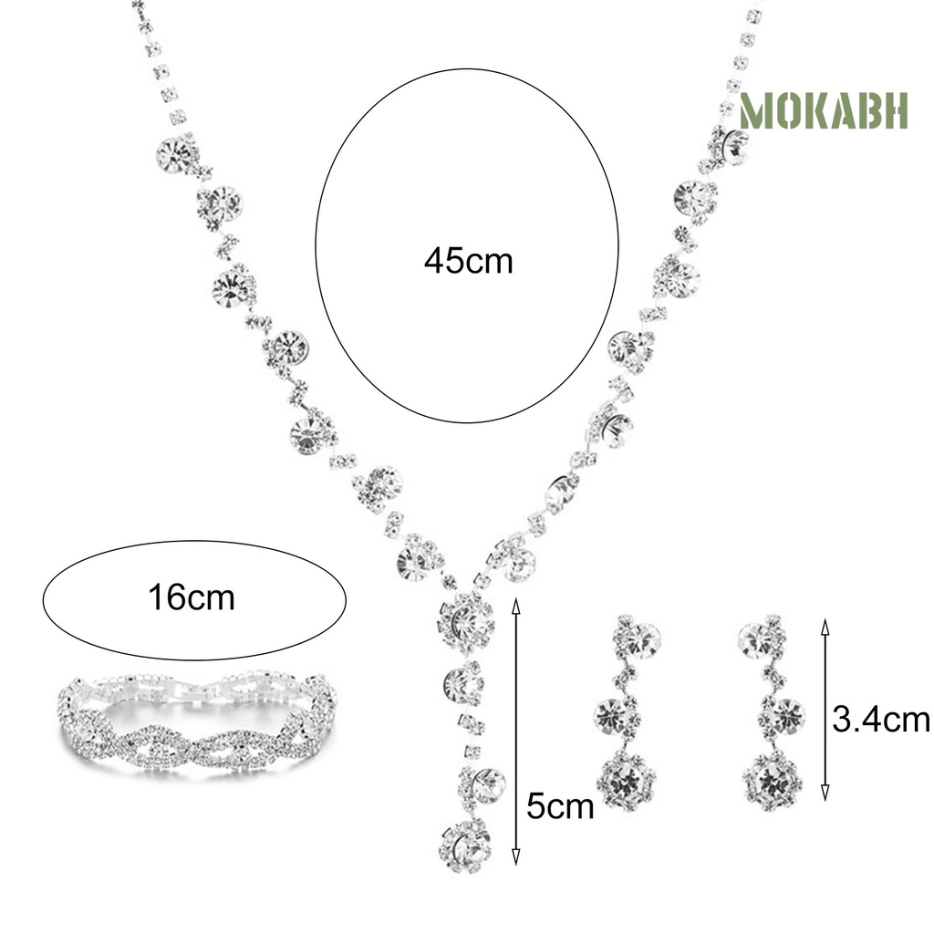 Bộ 2 / 3 Món Trang Sức Vòng Cổ / Bông Tai Hình Hoa Hướng Dương Đính Đá Trọng Lượng Nhẹ Chống Biến Dạng