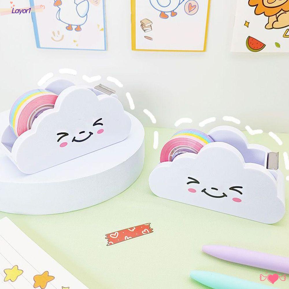 Layor1 Chất Phân Phối Băng Dính|Giá Đỡ Băng Keo Màu Cầu Vồng Độc Đáo Tiện Dụng Cho Trường Học / Văn