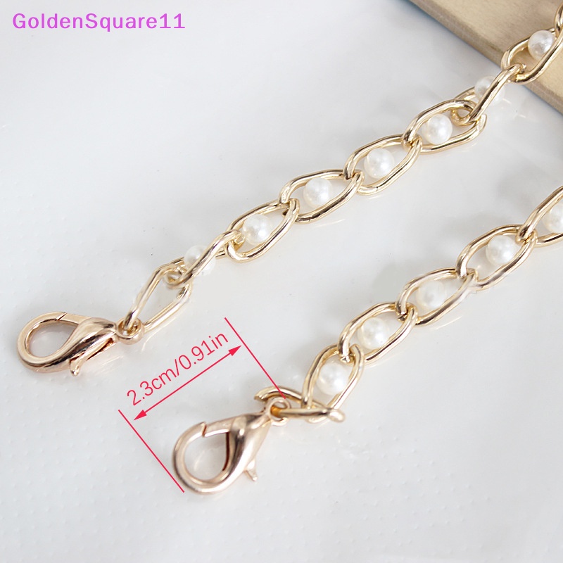 Dây Xích Kẹp Túi Xách / Hành Lý Đính Hạt Ngọc Trai Mạ Vàng Sang Trọng