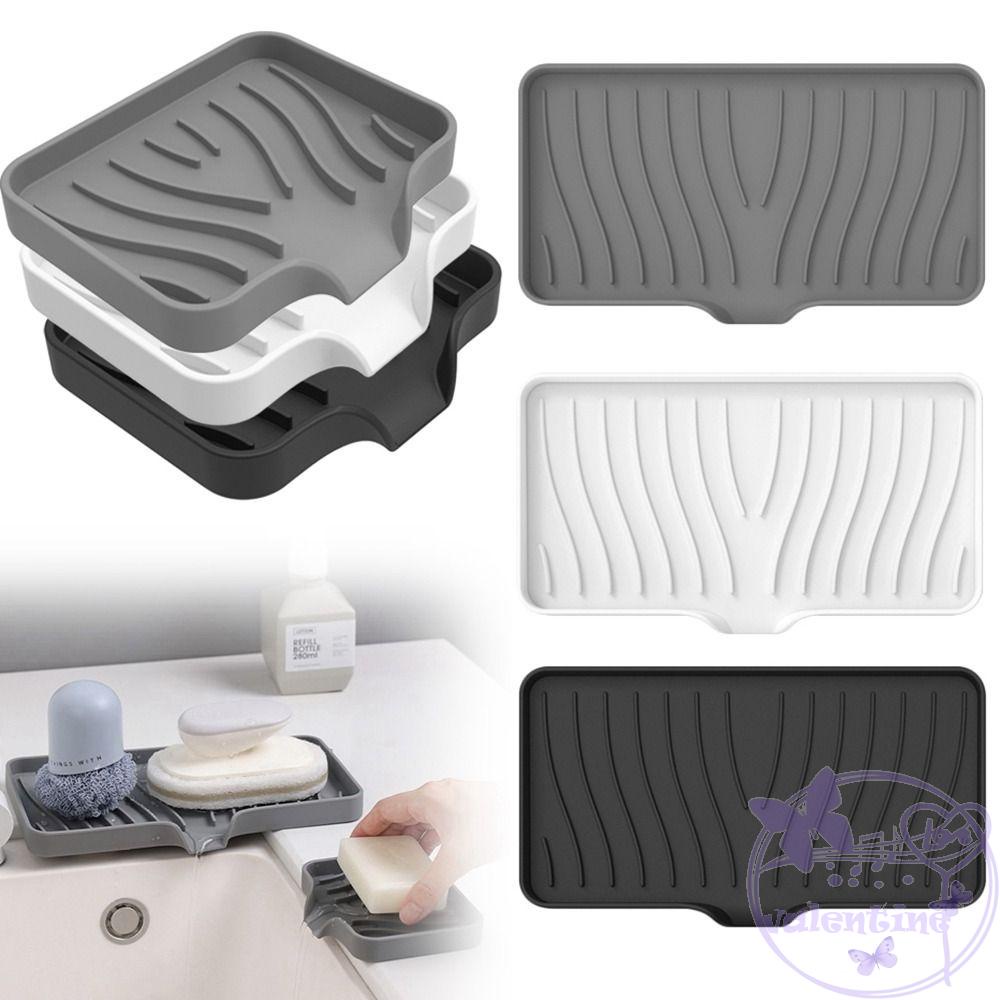 Khay Silicone Gắn Vòi Bồn Rửa Chống Văng Nước Chống Ẩm Tiện Dụng