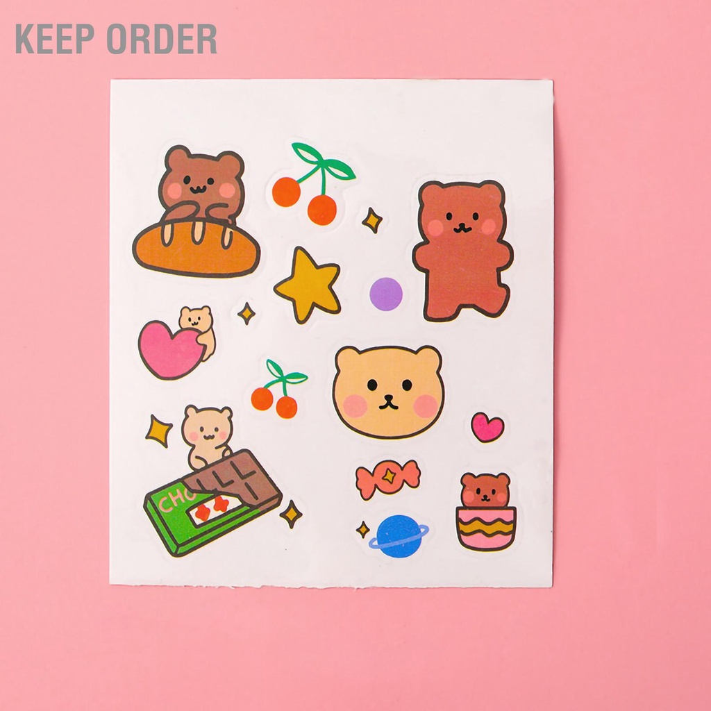 Keep order Hộp Bảo Quản Mỹ Phẩm Hoa Văn Hoạt Hình Nhựa Đa Năng Phòng Sinh Viên