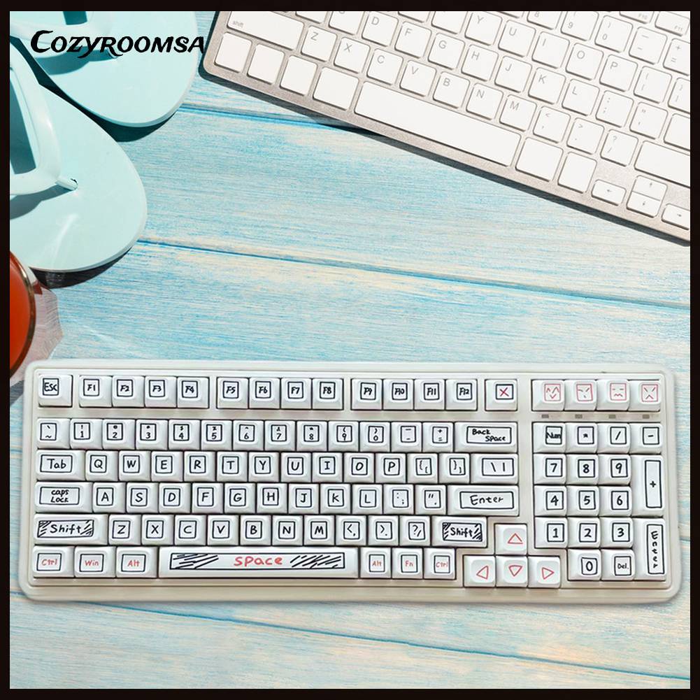 Bộ 125 Nút Thay Thế Bằng Nhựa PBT Cho Bàn Phím DIY