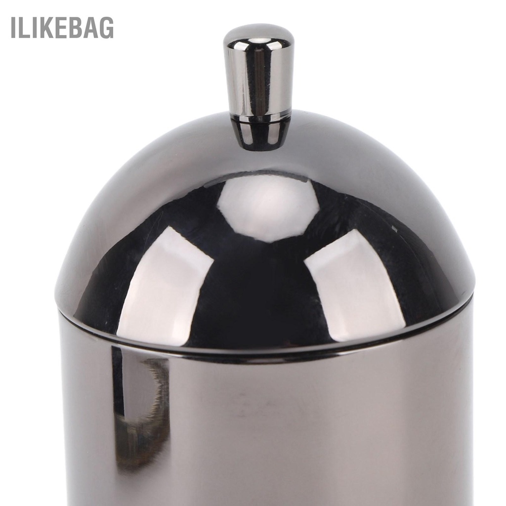 Ilikebag Hộp Đựng Tăm Bông Bằng Thép Không Gỉ Bền Đa Năng Chống Bụi Dễ Thương Cho Phòng Tắm Gia Đình