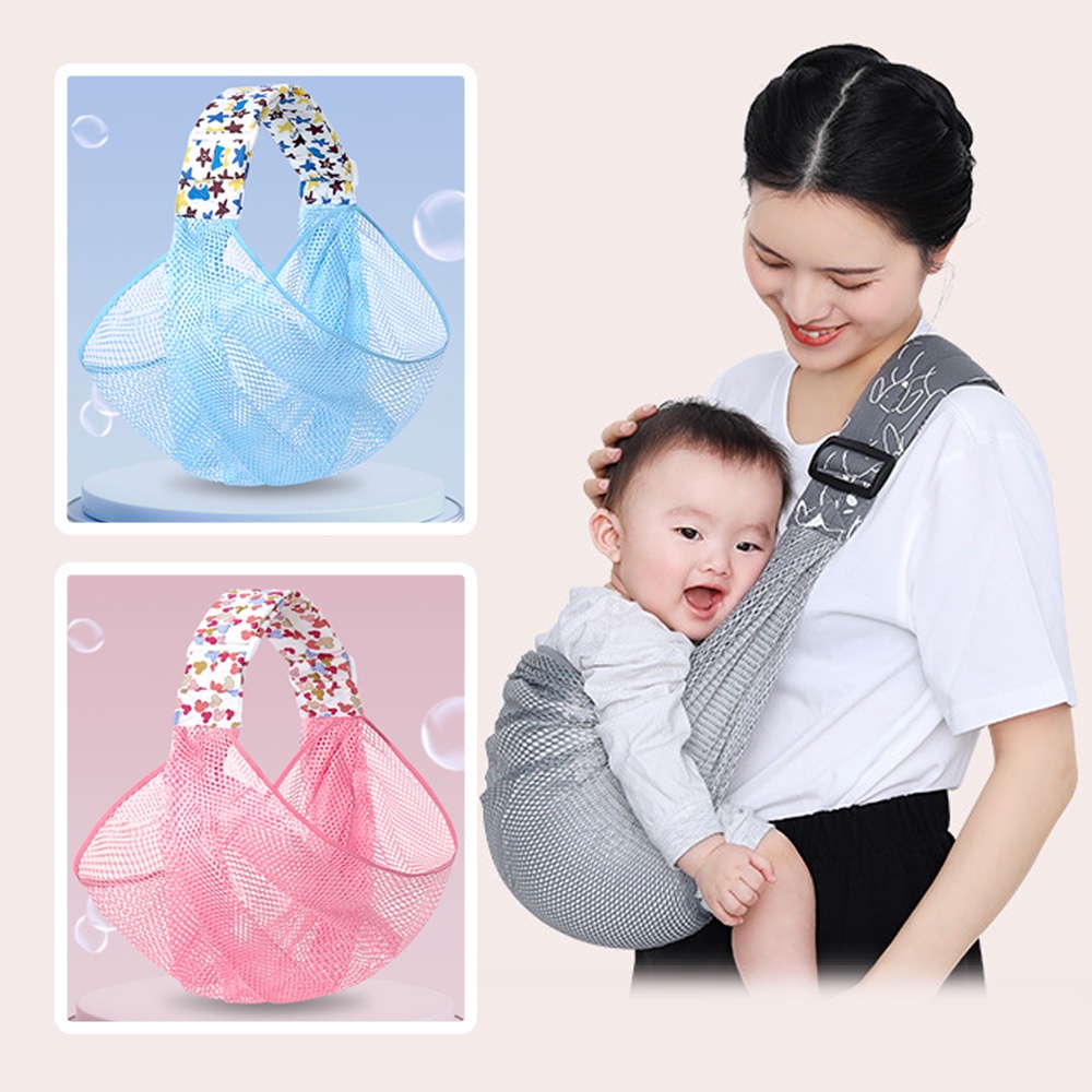 Đai Địu Em Bé Thiết Kế Kiểu Lưới Thoáng Khí Di Động