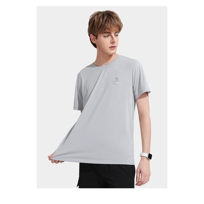 Áo Thun Ngắn Tay Cổ Tròn Thoáng Khí Thời Trang Cho Nam