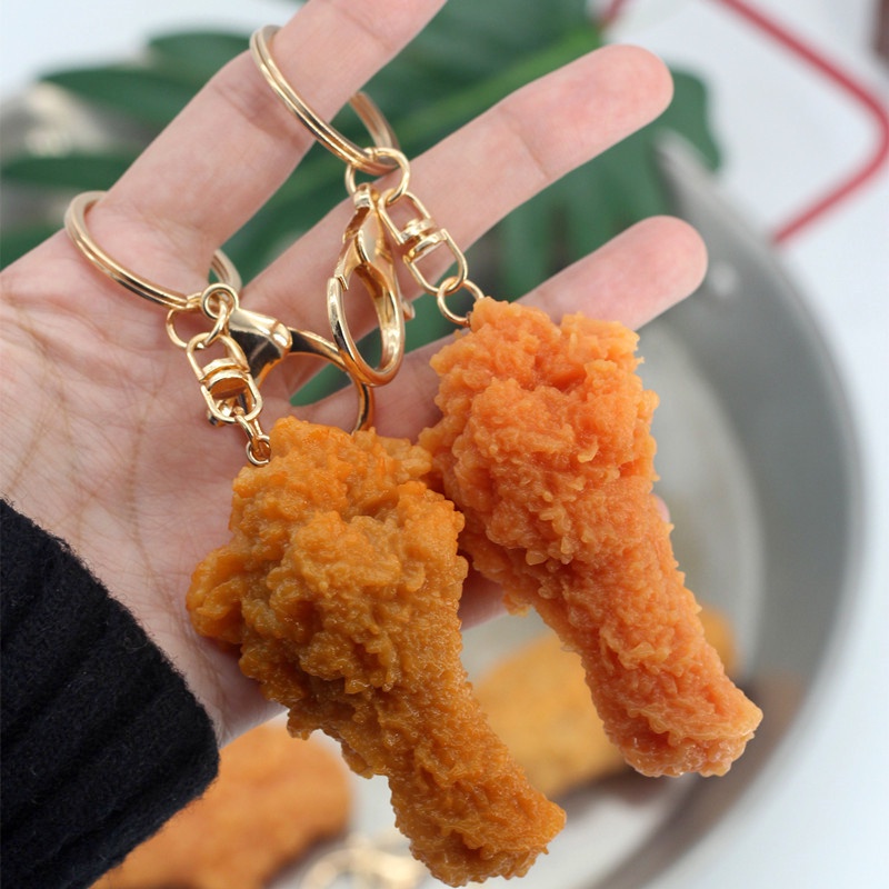 Móc Khóa Hình Đùi Gà Chiên Ngộ Nghĩnh