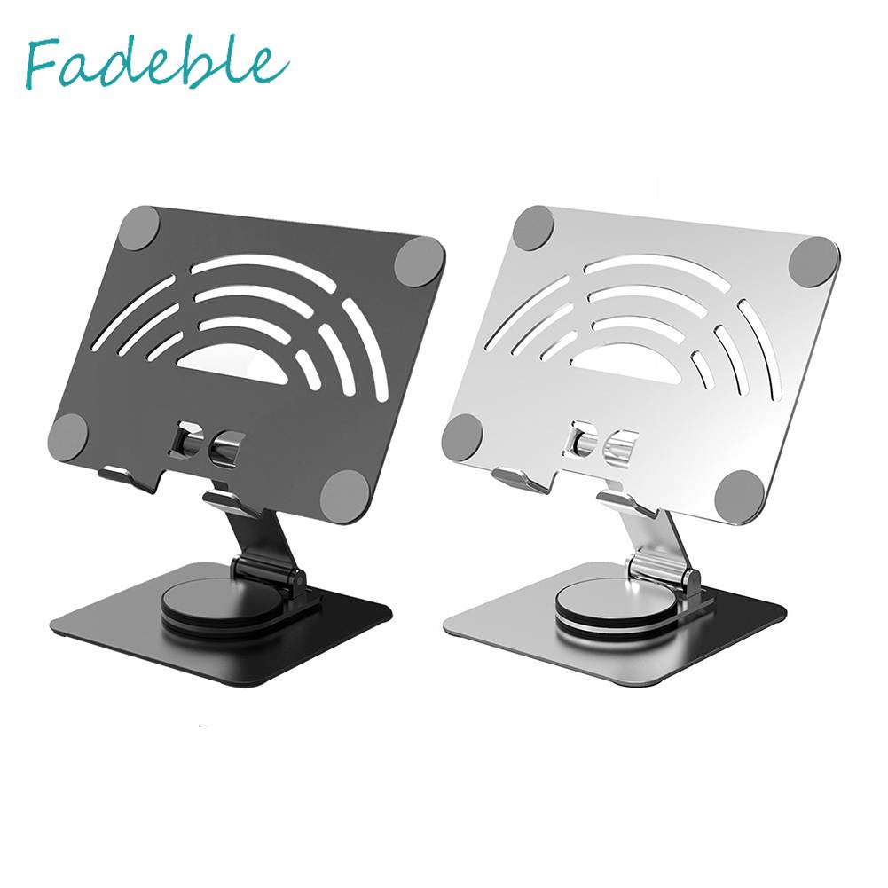 Giá Đỡ Điện Thoại / Máy Tính Bảng Bằng Hợp Kim Nhôm Xoay 360 Độ Để Bàn