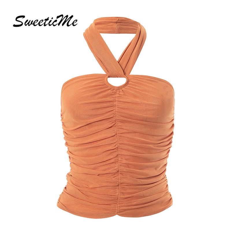 Áo Tank Top Ôm Dáng Màu Trơn Thời Trang 2023 Gợi Cảm Cho Nữ