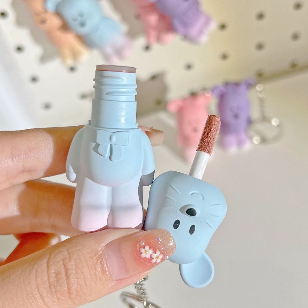 Son Móc Khóa Mickey Son Lì /Son Môi/Son Chống Thấm Nước Chống Dính Cốc Dễ Dàng Thoa Son Môi